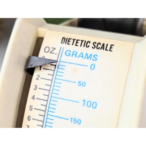 Vintage 1970s Dietetic Scale Retro Kitchen Scale Hanson Model 160-1 Made in USA - Picture 4 of 8